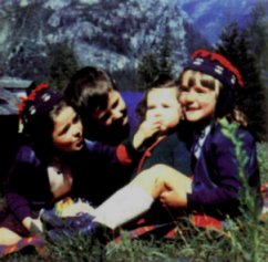 Lato 1963, dzieci Gianny: Mariolina, PierLuigi, Giannina, Laura