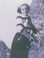 w. Gianna podczas wspinaczki blisko Aiazzi na Monte Rosa w 1952 r.