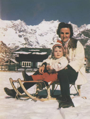 w. Gianna w Courmajeur z Laur (1960). Fotografia pochodzi z prywatnych zbiorw Krystyny Zajc