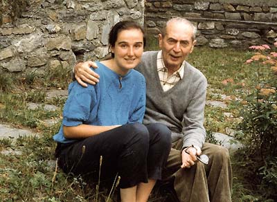 Piotr Molla z Crk Giann w Courmayeur w 1990r. Fot. z arch. Krystyny Zajc - opublikowana w Tygodniku Katolickim 'Niedziela', w numerze 27/2012